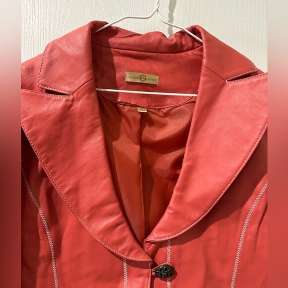 Wilson's Leather 100% leather notch collar jacket - Picture 4 of 10